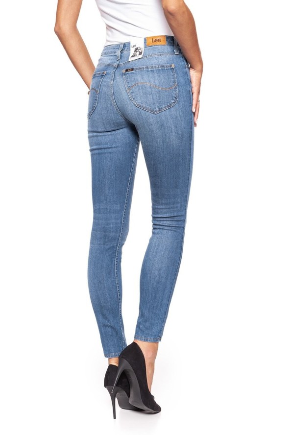 SPODNIE DAMSKIE LEE SCARLETT HIGH DARK DELUXE L626SVMK 112145314