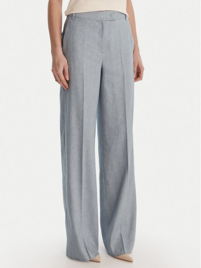 Marella Spodnie materiałowe Odino 2613131121 Błękitny Straight Fit