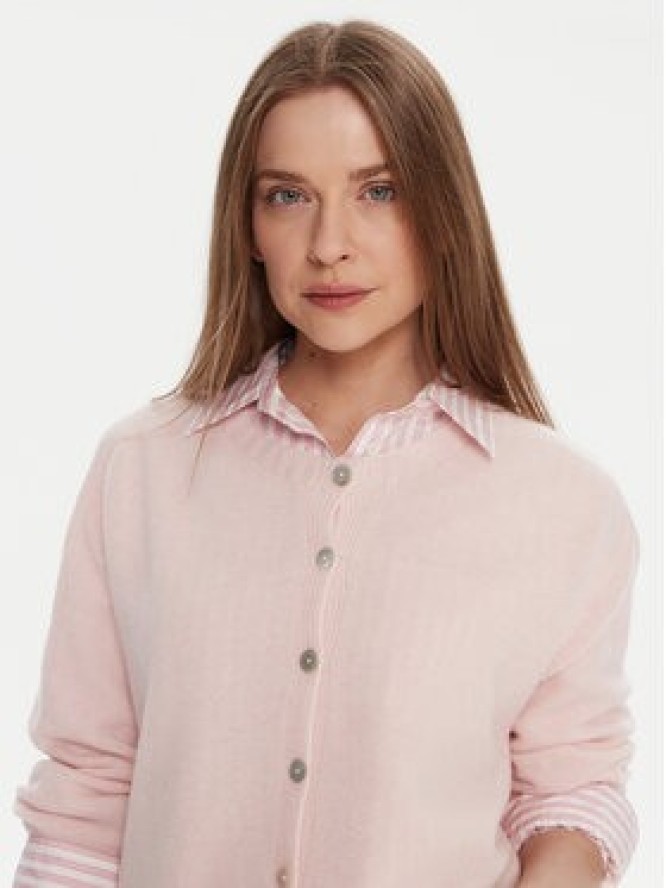 Kontatto Kardigan 3M0978C Różowy Relaxed Fit