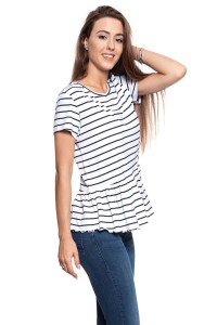MUSTANG T SHIRT DAMSKI Alina C Ruffle 1009444 11722