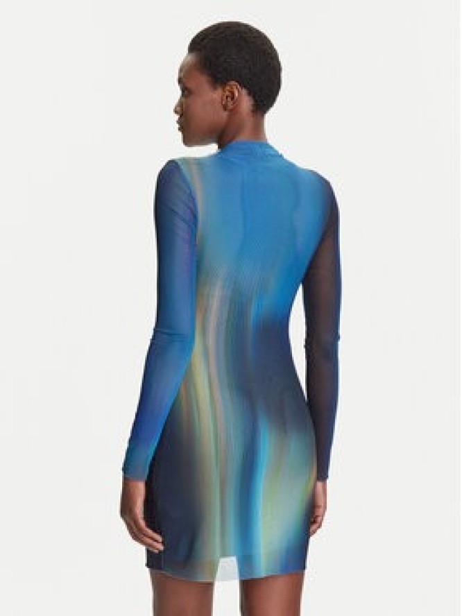 Desigual Sukienka codzienna Shira 25WWVK43 Niebieski Slim Fit