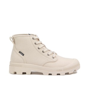 Buty trekkingowe na sznurówki z bawełny organicznej TENERE CVS UNISEX beżowe