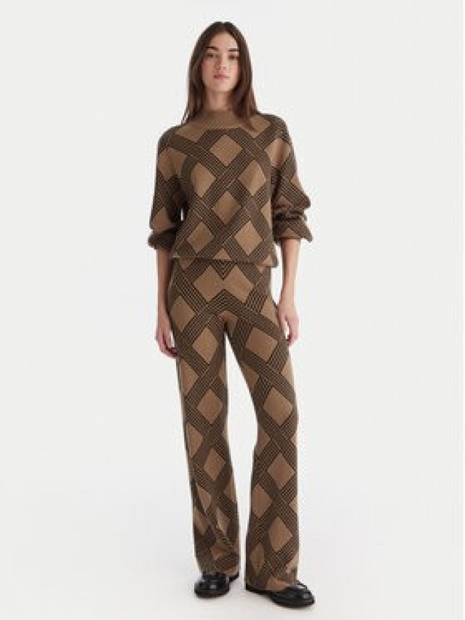 ONLY Spodnie dzianinowe Anny 15327634 Beżowy Loose Fit