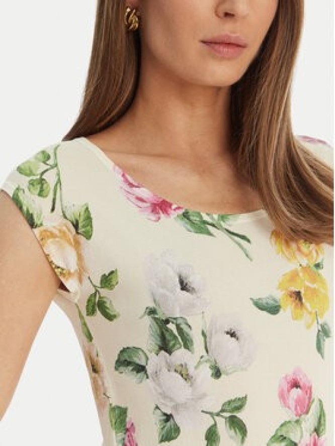 Luisa Spagnoli Bluzka Contigia 100301 Beżowy Slim Fit