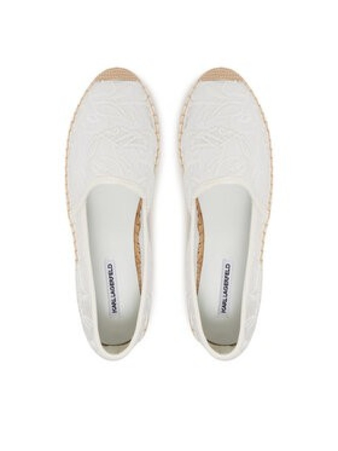KARL LAGERFELD Espadryle Kamini KL80121A Biały