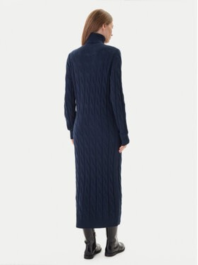 Tommy Hilfiger Sukienka dzianinowa WW0WW46429 Granatowy Slim Fit