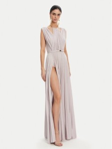 Elisabetta Franchi Sukienka wieczorowa AB-R21-52E2 Fioletowy Regular Fit