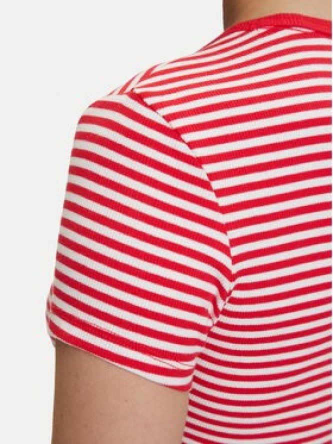 Tommy Jeans T-Shirt DW0DW17383 Czerwony Slim Fit