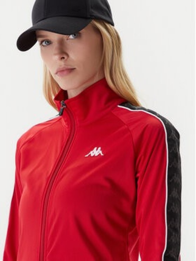 Kappa Bluza 301PSC0 Czerwony Slim Fit