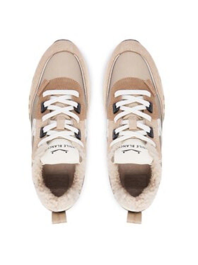 Voile Blanche Sneakersy Club105 FUR. 2019460-03 Beżowy