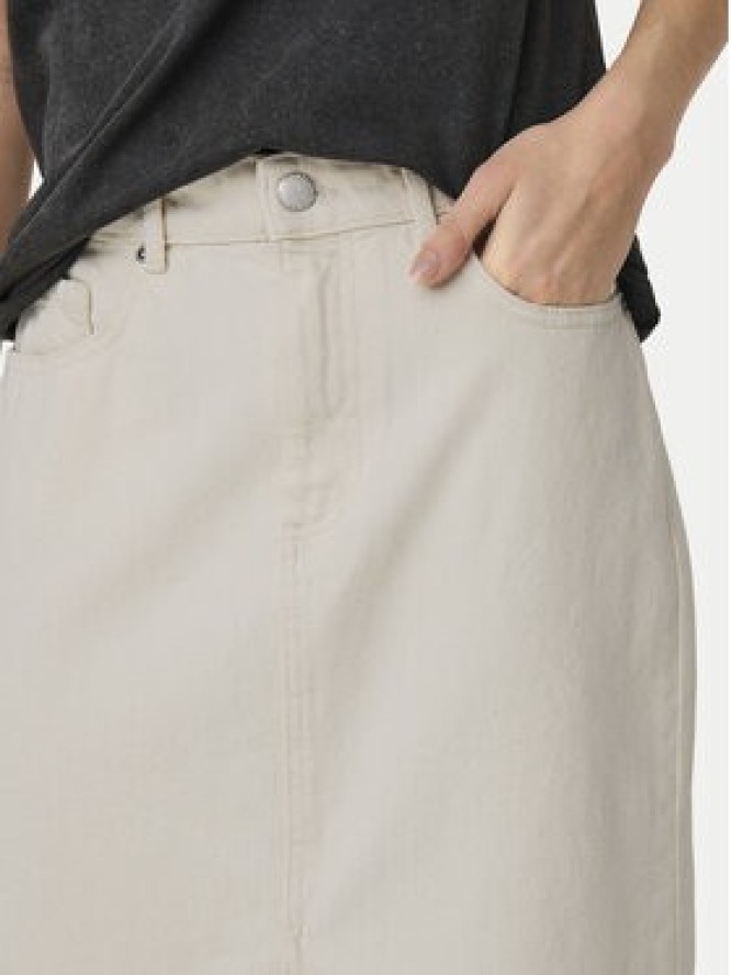 ONLY Spódnica jeansowa Bianca 15319268 Beżowy Regular Fit