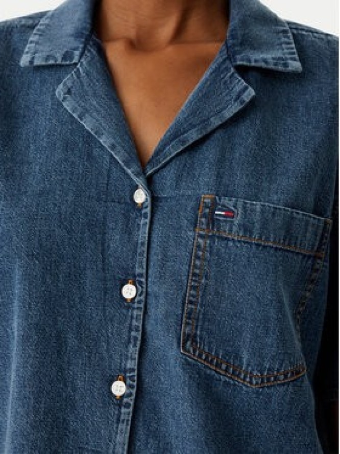 Tommy Jeans Koszula jeansowa DW0DW22216 Niebieski Relaxed Fit