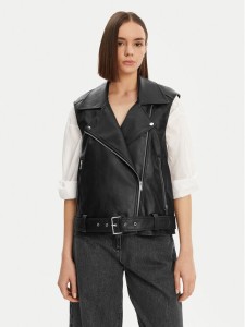 Noisy May Bezrękawnik Lina 27033196 Czarny Regular Fit