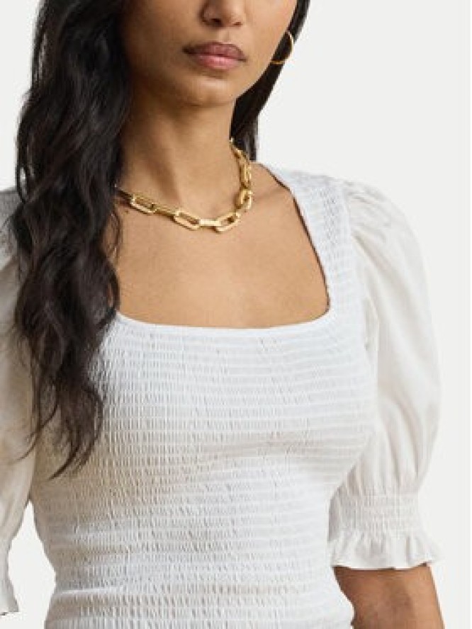 LAUREN RALPH LAUREN Bluzka 200P09102001 Biały Slim Fit