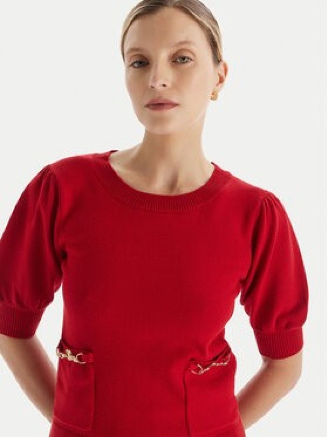 Fracomina Sweter FR25WT7019K55601 Czerwony Slim Fit