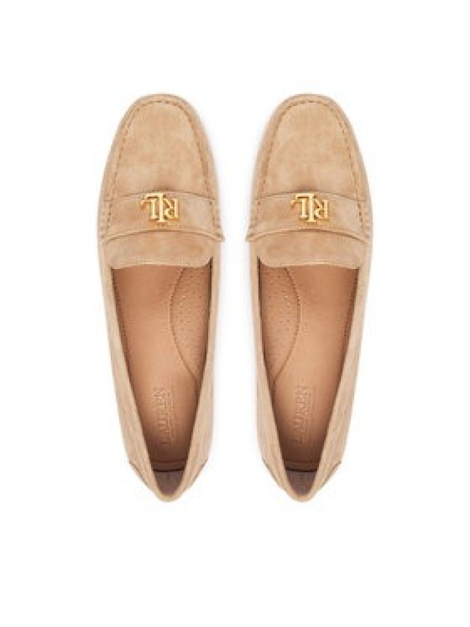 LAUREN RALPH LAUREN Mokasyny Barnsbury 802821629035 Beżowy jasny