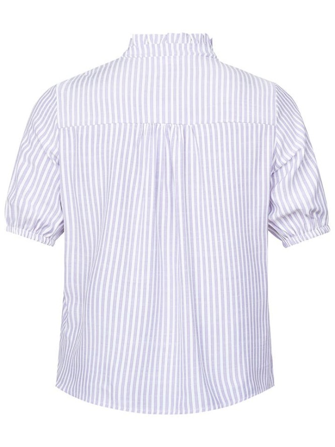 SisterS point Bluzka w kolorze lawendowo-białym rozmiar: XS