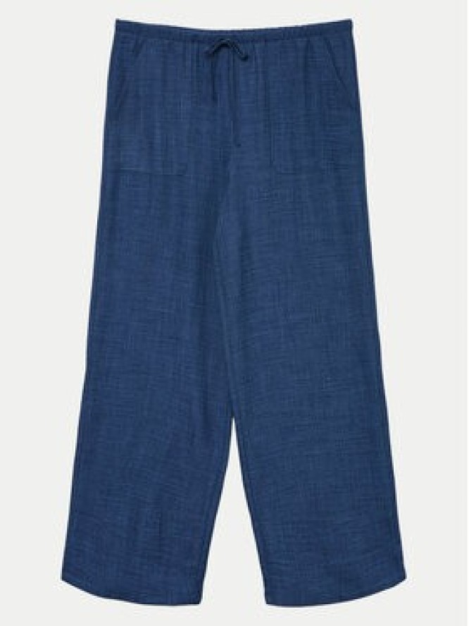 Vero Moda Spodnie materiałowe Melaney 10316385 Granatowy Loose Fit