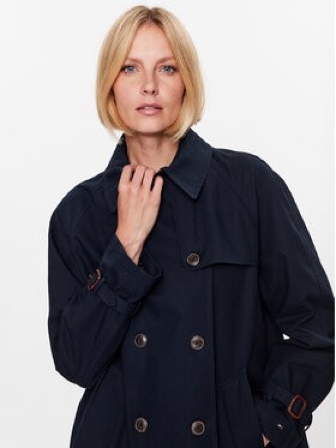 Tommy Hilfiger Płaszcz przejściowy WW0WW38943 Granatowy Regular Fit