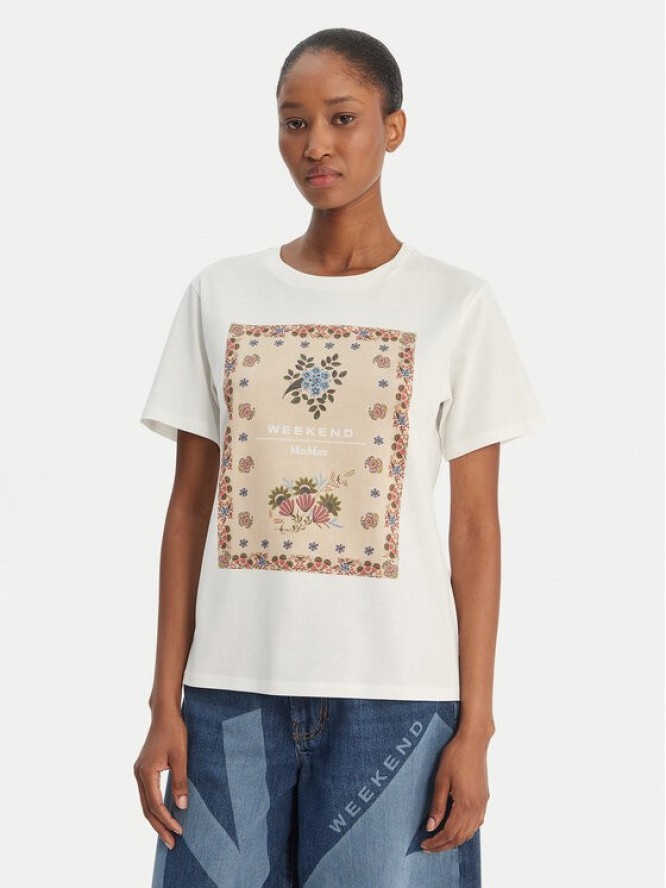 Weekend Max Mara T-Shirt Pantera 2615971032 Biały Regular Fit