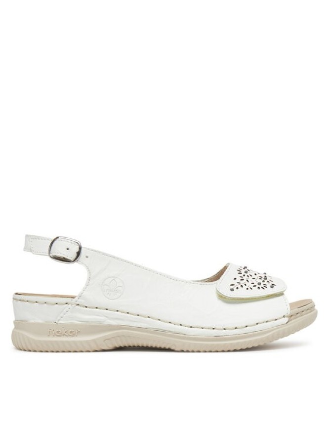Rieker Sandały V7450-80 Biały