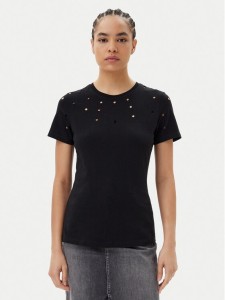 Silvian Heach T-Shirt GPP25070TS Czarny Regular Fit