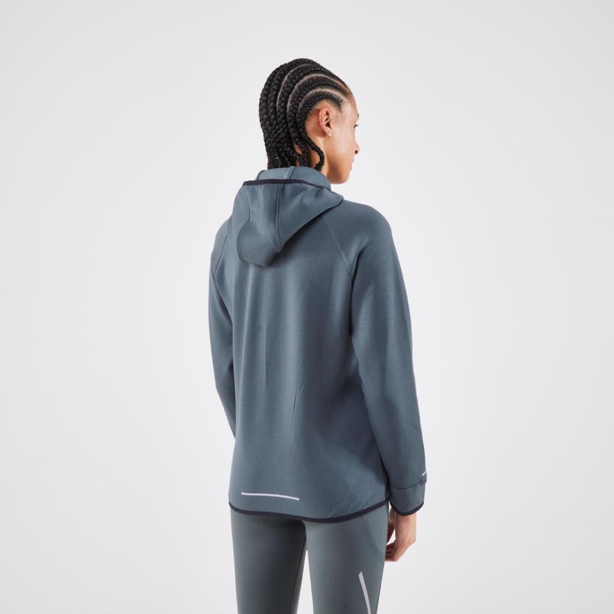 Bluza do biegania damska Kiprun Run 500 Warm ocieplana