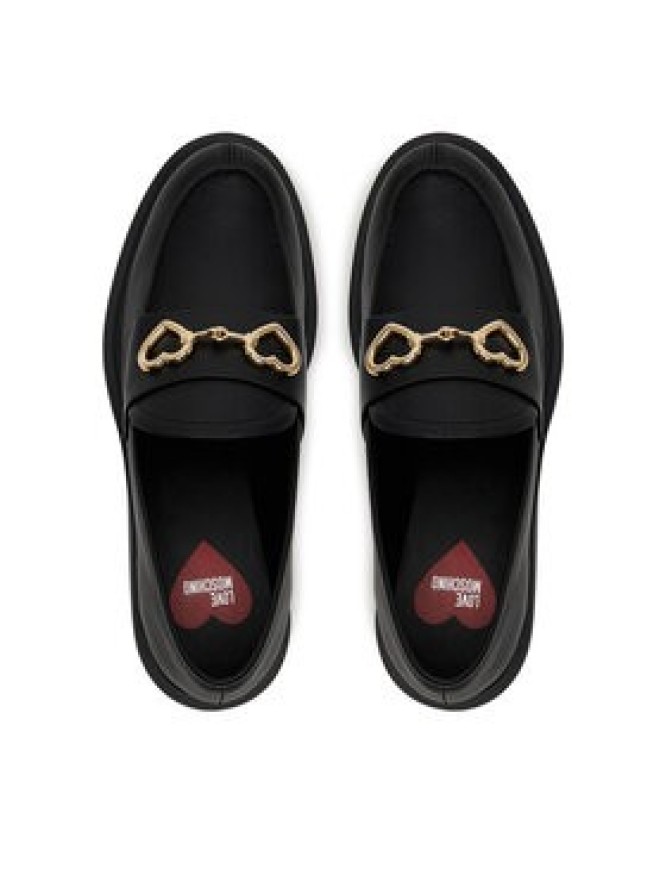 LOVE MOSCHINO Loafersy JA10394G1MIA0000 Czarny