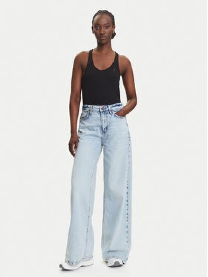 Tommy Jeans Top DW0DW20917 Czarny Regular Fit