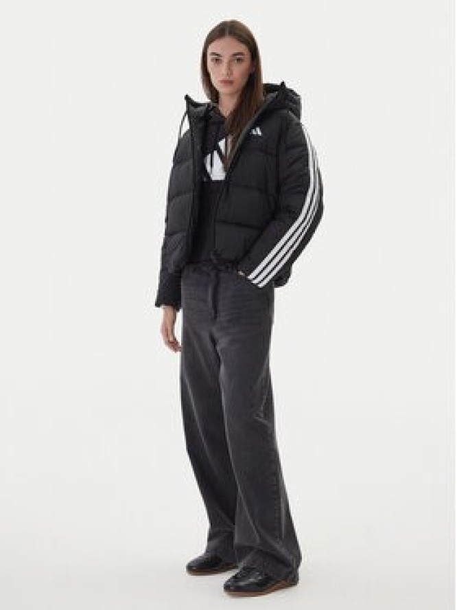 adidas Kurtka puchowa Essentials Climawarm 3-Stripes JW3429 Czarny Loose Fit