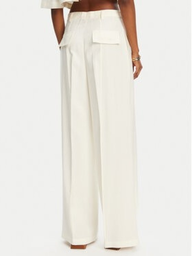 Patrizia Pepe Spodnie materiałowe 2P1670 A573 W146 Écru Regular Fit