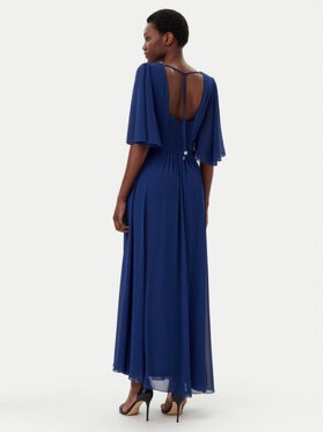 Rinascimento Sukienka wieczorowa CFC0123080003 Granatowy Regular Fit