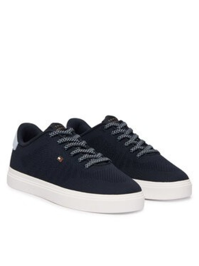 Tommy Hilfiger Sneakersy Knit Cupsole FW0FW09289 Granatowy