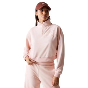 New Era Damska Bluza Mlb Tonal Crop Qrtr Zip Neyyan Prs Damskie