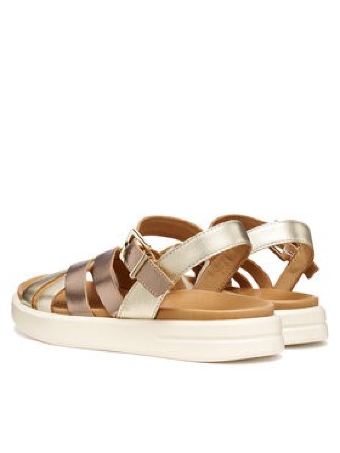 Geox Sandały D Xand 2S D35PAB 000CF C5M2L Złoty