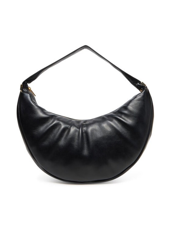 Calvin Klein Torebka Pinched Soft Crescent Lg LV04F3009G Czarny