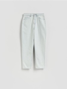 Jeansy mom fit - niebieski