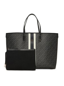 Tommy Hilfiger Torebka Th Monoplay Le Maxi Tote AW0AW17697 Czarny