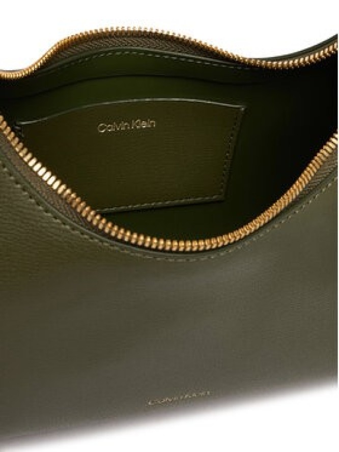 Calvin Klein Torebka Foil Logo Conv Shou?Lder Bag LV04F3272G Zielony ciemny