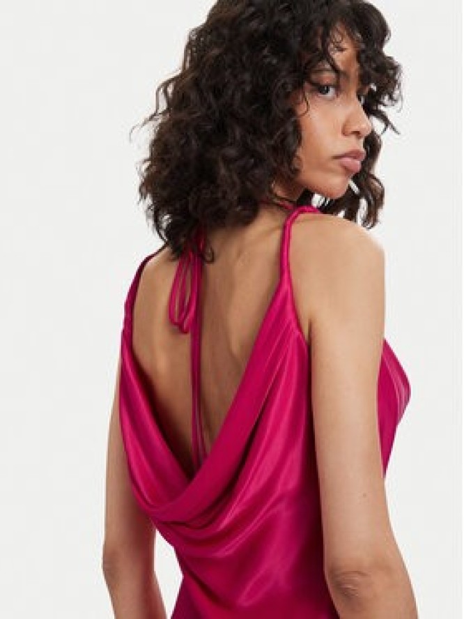 ACCESS FASHION Sukienka wieczorowa 63-3403-145 Koralowy Regular Fit