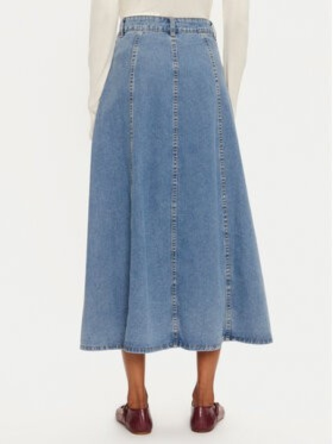 Vila Spódnica jeansowa Kora 14106317 Niebieski Regular Fit