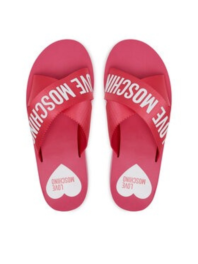 LOVE MOSCHINO Klapki JA28324G0MIX3604 Różowy