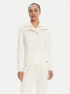 Liu Jo Sport Sweter TF5039 MS75L Écru Regular Fit