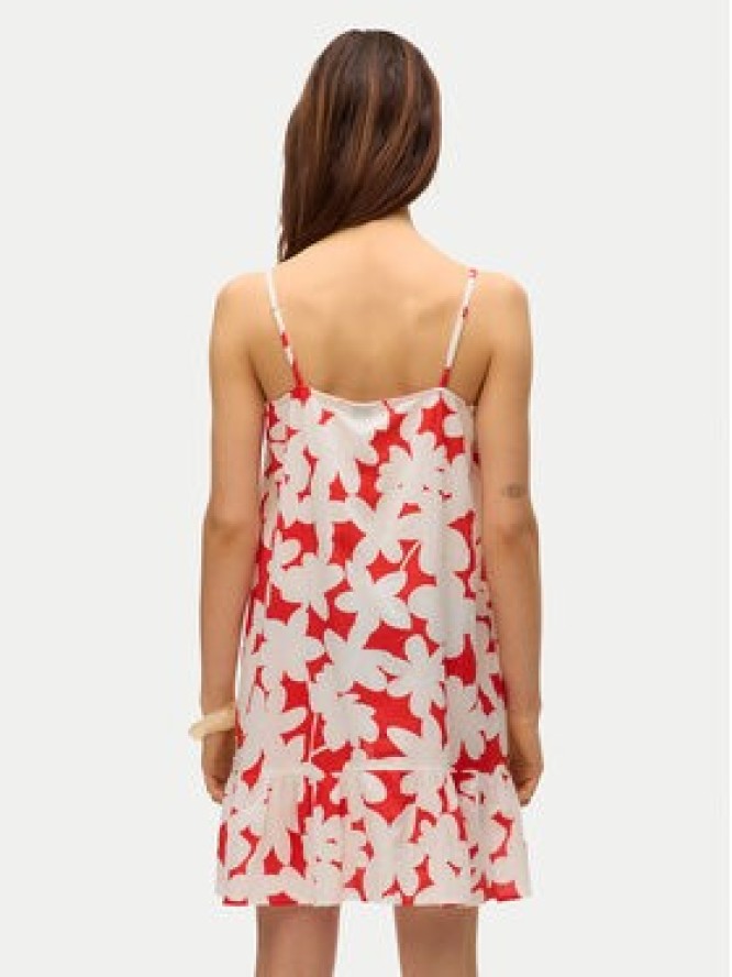 Vero Moda Sukienka letnia Dicthe 10323634 Czerwony Regular Fit