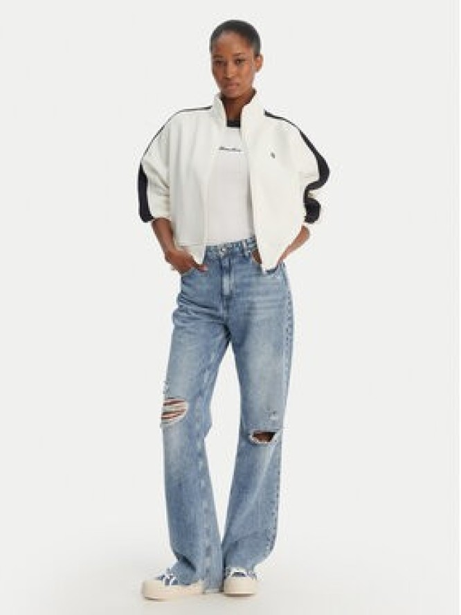 Guess Jeans Bluza W6GQZ3 KB212 Biały Relaxed Fit