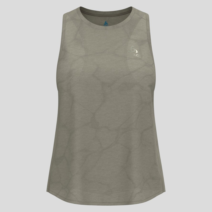 Koszulka damska bez rękawów Odlo ZEROWEIGHT ENGINEERED CHILL-TEC Tank crew neck