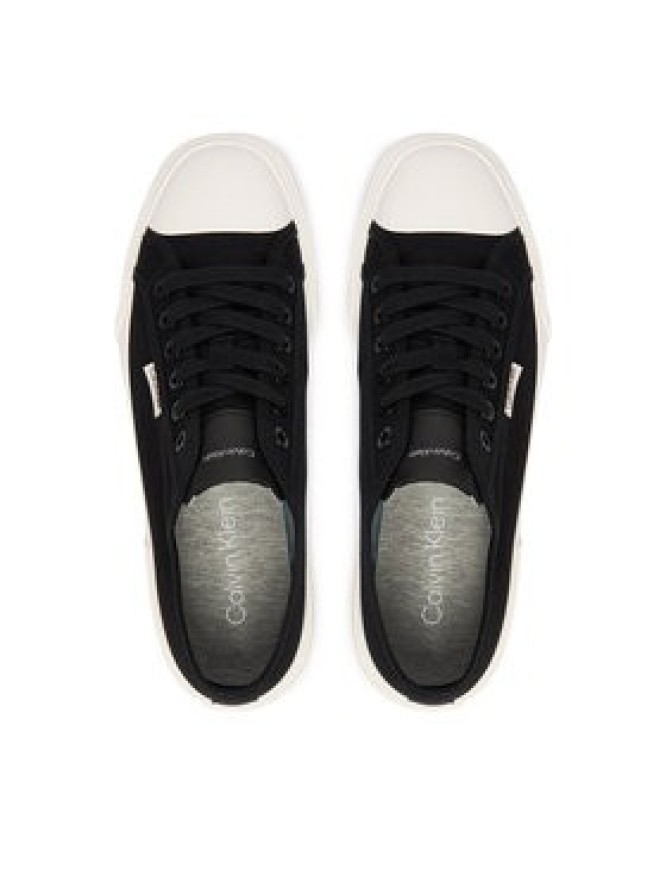 Calvin Klein Trampki Vulc Low Lace Up Canvas HW0HW02975 Czarny