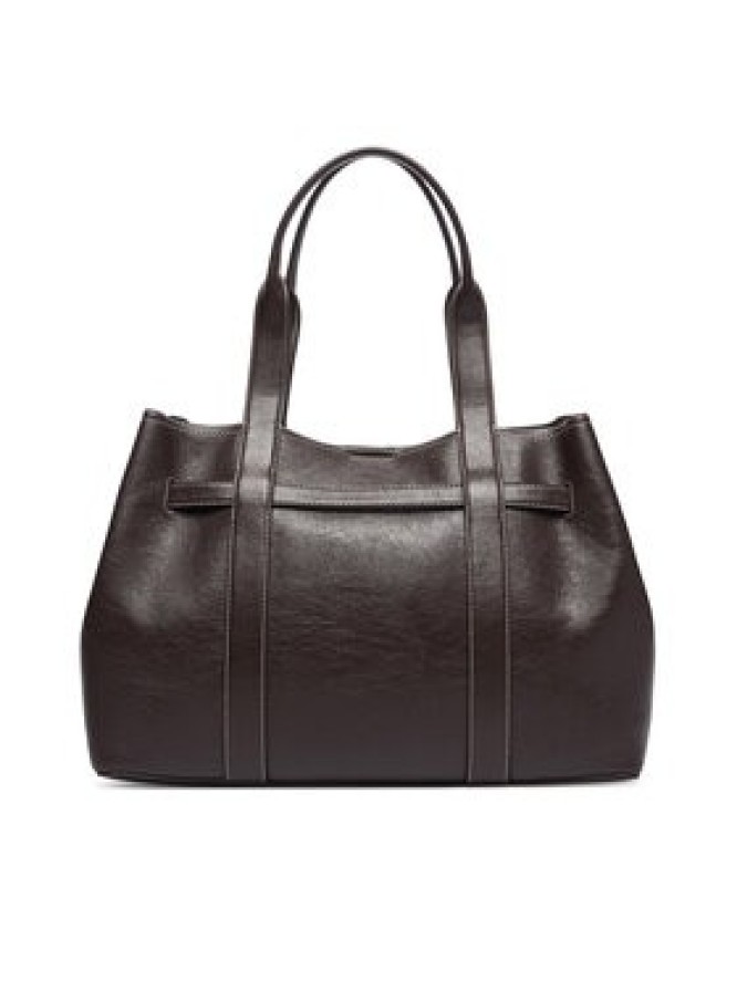 Calvin Klein Torebka Buckle Medium Work Tote LV04F3549G Brązowy