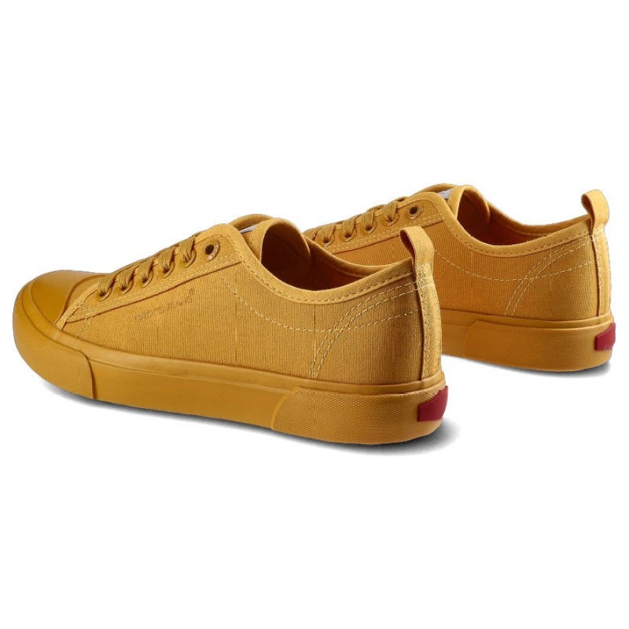 Trampki damskie Cross Jeans, sznurowany fason niska cholewka cholewka z wytrzymałego materiału tekstylnego klasyczny gumowy nosek płaska elastyczna p