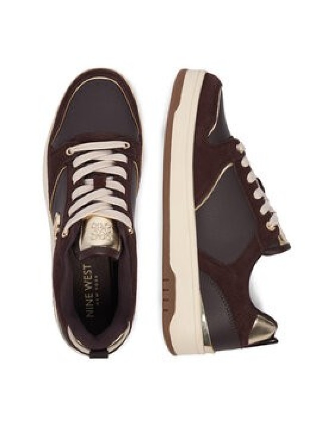 Nine West Sneakersy EO-RLY-N2601 Brązowy